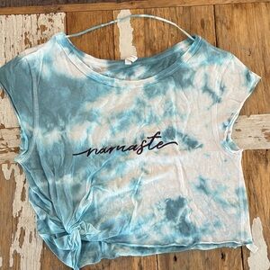 FP Movement Teal Tie-Dye Namaste Knot tshirt. Worn 2 times.